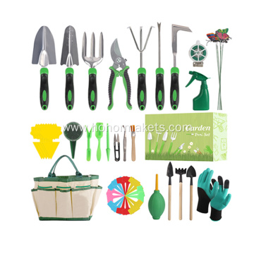 87 Piece Heavy Duty Gardening Tools Starter Kit hand garden tools set for gardening heavy duty with bag